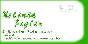 melinda pigler business card